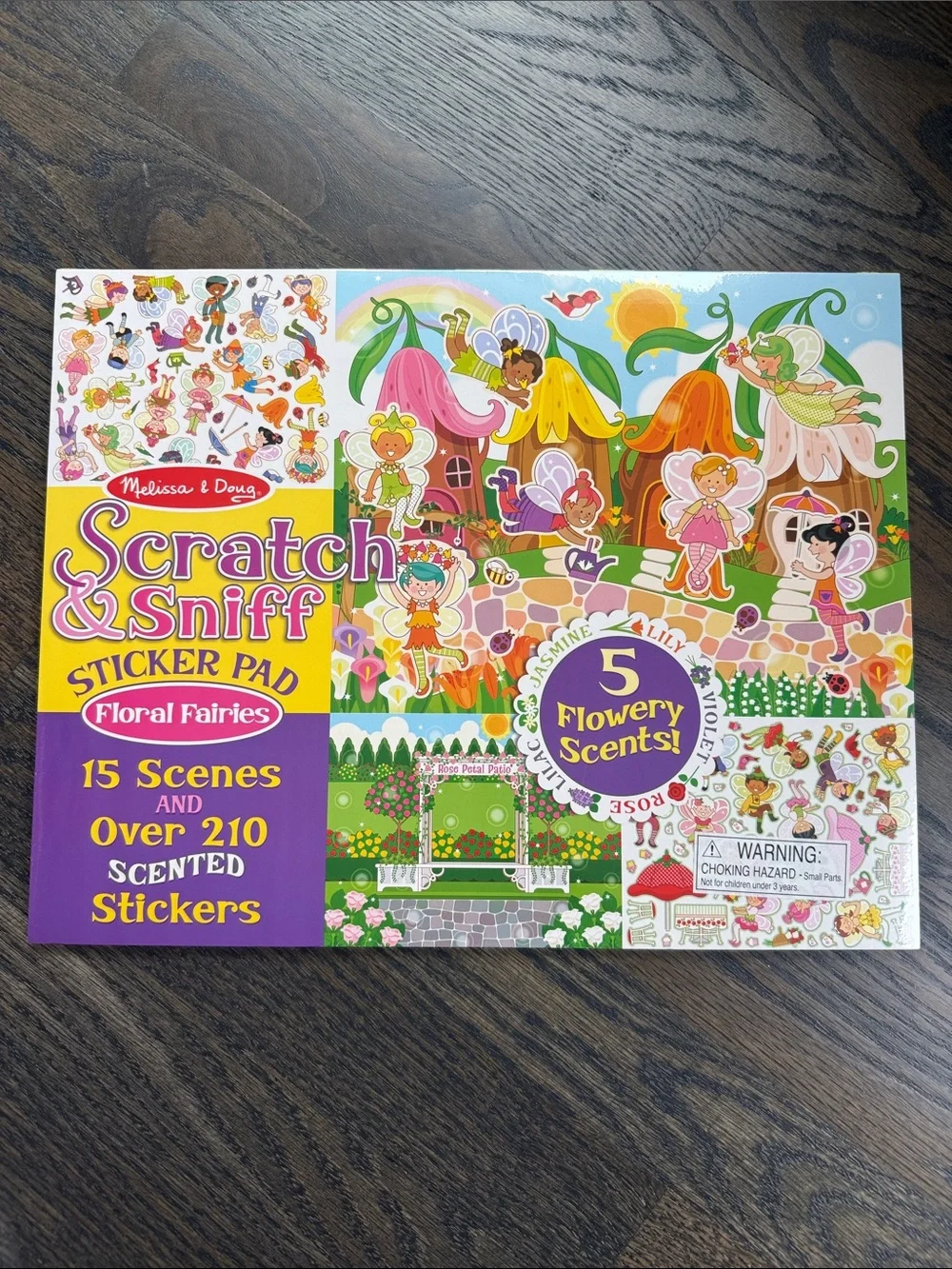 Melissa & Doug Art Bundle: Jumbo Coloring Pad & Scented Colored Pencils +Sticker